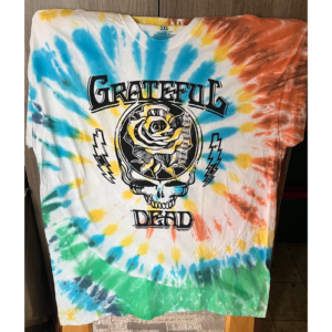 Liquid Blue Grateful Dead Roosevelt Tie Dye Shirt Stealie (3XL)